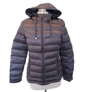 Andrew Marc Lightweight Packable Jacket Parka Purple Size Small